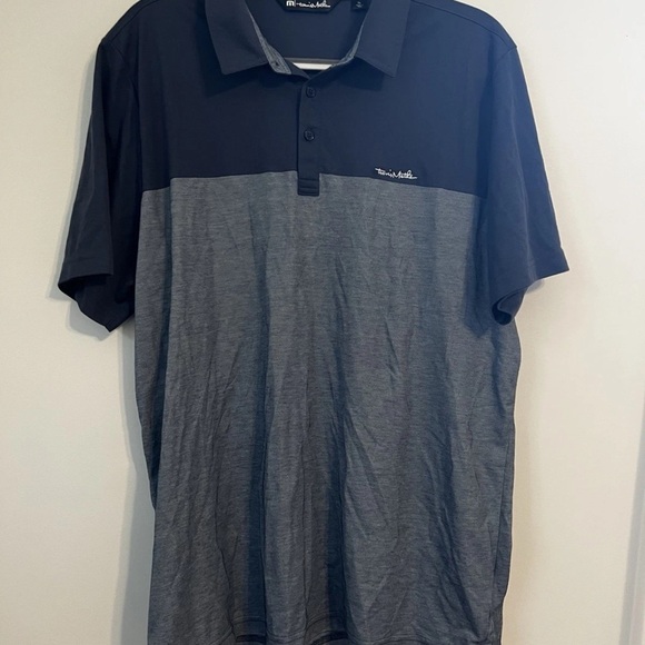Travis Mathew Other - Travis Mathew Polo Mens XL Black Gray Performance/Cotton Short Sleeve Shirt
